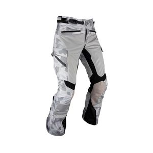 מכנס רכיבה ממוגן וחסין מים ליט אפור / לבן - LEATT PANTS ADV FLOWTOUR 7.5 STEEL
