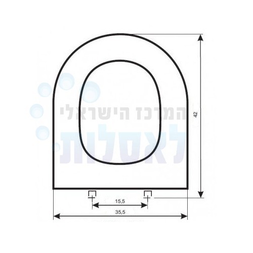 מושב אסלה GALA לבן דגם MARINA G5142001