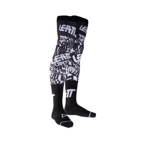 גרבי רכיבה ליט שחור / לבן - LEATT SOCKS V24
