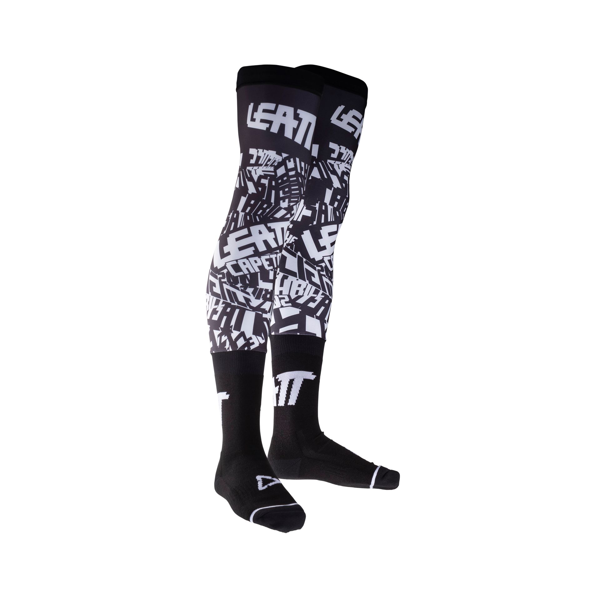 גרבי רכיבה ליט שחור / לבן - LEATT SOCKS V24
