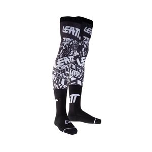 גרבי רכיבה ליט שחור / לבן - LEATT SOCKS V24