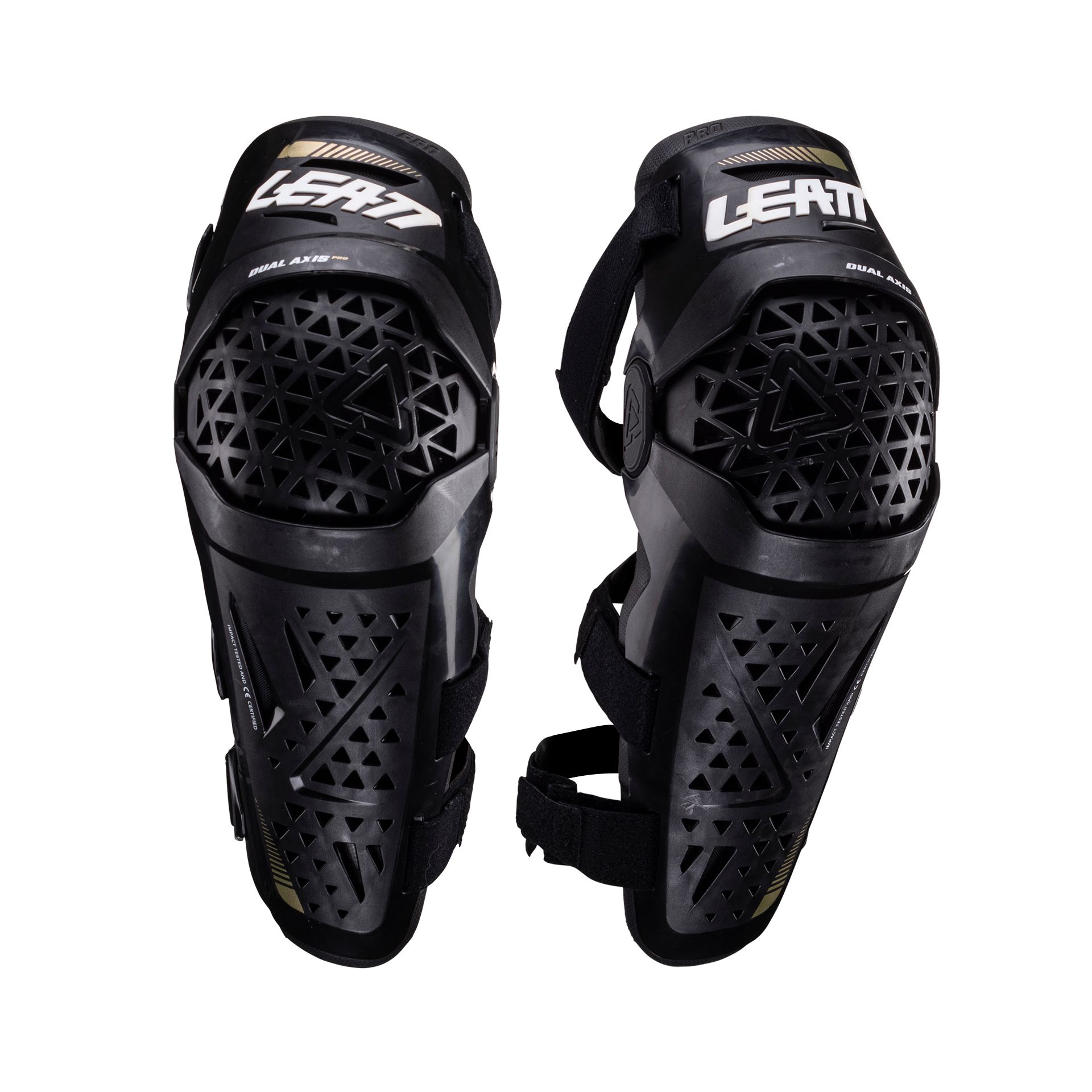 מגני ברכיים ליט שחור - LEATT DUAL AXIS PRO V24