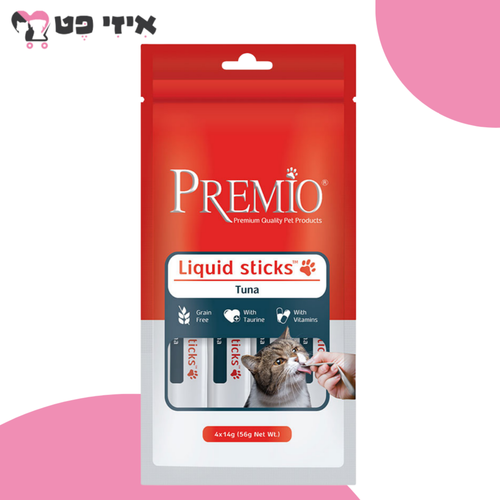 פרמיו חטיף שלוק עם טונה לחתול 56 גרם PREMIO