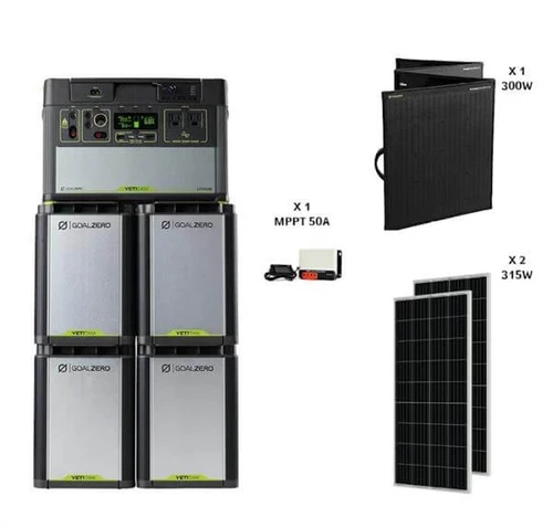 מערכת סולארית היברידית קיבולת 6Kwh יצרן GOALZERO