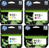 סט 4 ראשי דיו מקוריים 912XL 3YP34AE HP