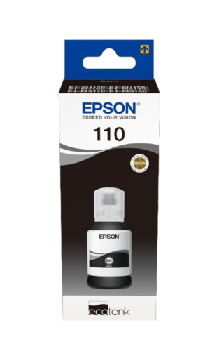 מיכל מילוי דיו שחור BLACK 110 Ink BOTTLE EPSON C13T03P14A