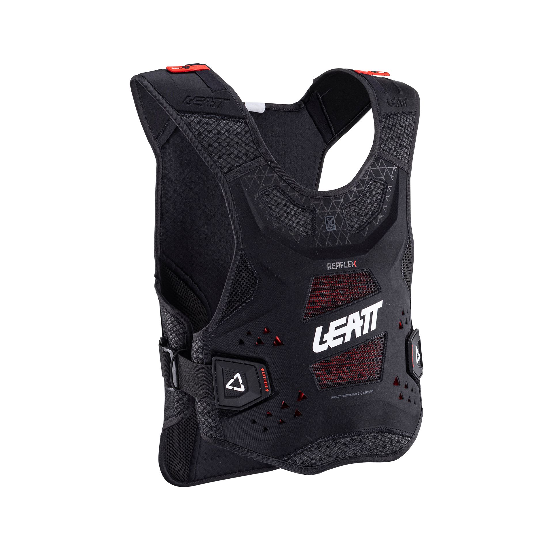 מגן חזה וגב ליט שחור - LEATT CHEST PROTECTOR REALFLEX V24