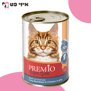 פרמיו סופר גולד שימור טונה אדומה בציפוי עוף בג