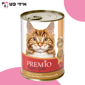 פרמיו סופר גולד שימור טונה אדומה בציפוי גבינה בג