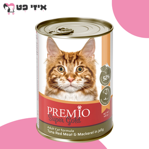 פרמיו סופר גולד שימור טונה אדומה בציפוי מקרל בג