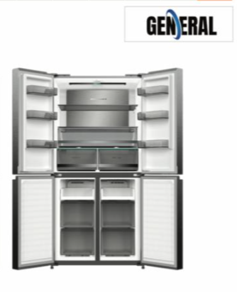 מקרר גנרל 4 דלתות דגם GE551BIX נירוסטה מושחרת General