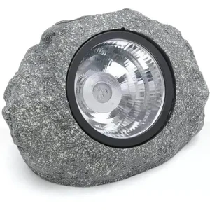 תאורת גינה סולארית דגם אבן 3W 1800Mah אור חם 200*160*160MM יצרן NEWTEC