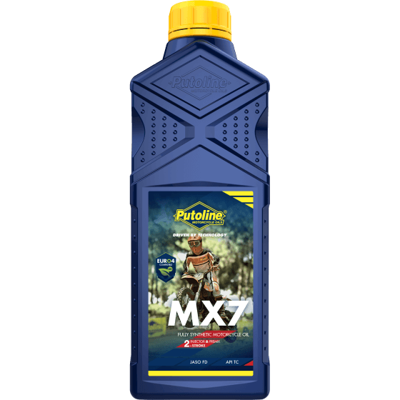 ‏שמן 2 פעימות Putoline MX7 | ‏1 ליטר