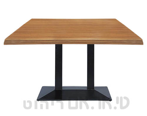 שולחן עם רגל כפולה דגם יהלום