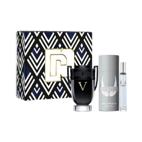 מארז לגבר פאקו רבאן PACO RABANNE INVICTUS VICTORY SET 100 ML E.D.P EXTREME + DEO +MINI
