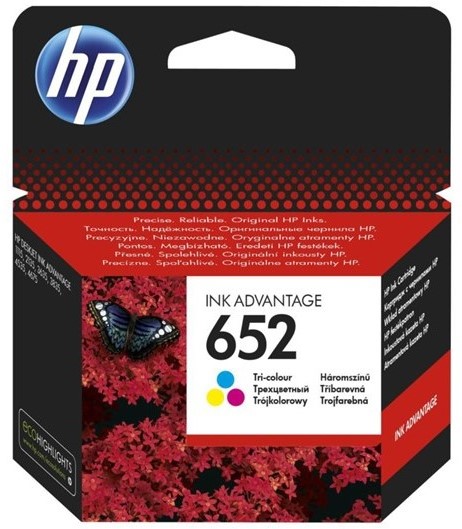 ראש דיו צבע HP 652 Color - מקורי