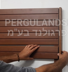 חיפוי קירות באלומיניום בכל הגוונים למגוון יישומים לתוך או חוץ המבנה - מדגים פסים עדינים של 1 ס"מ ורווח 1 ס"מ ( + - )