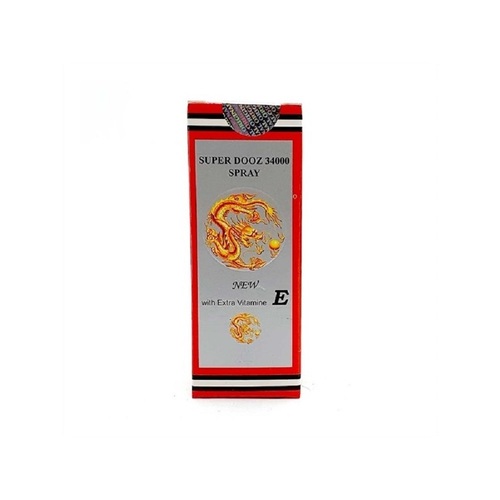 תרסיס השהייה סופר דוז 34000 E גרמני + ויטמין  Super DOOZ 34000 E Delay  Spray