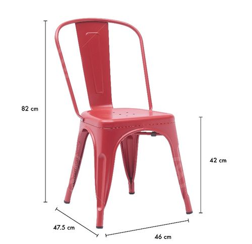 סט 4 כסאות מתכת דגם תמר 