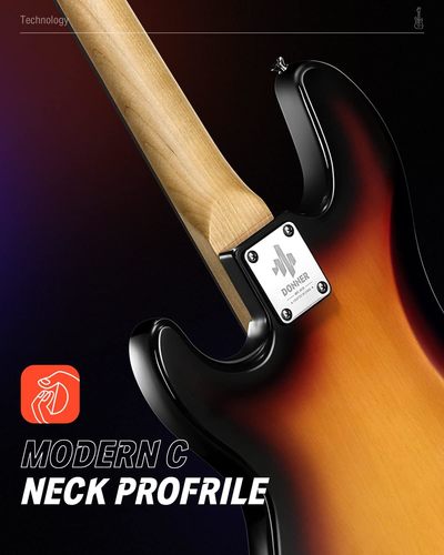 ערכת גיטרה בס EC1227 DPB510 בצבע סאנברסט + שיעורי מתנה מבית DONNER