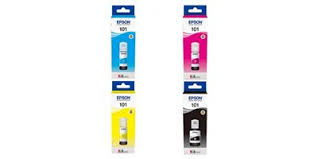סט מיכלי דיו שחור/אדום/צהוב/כחול אפסון Epson 101 - מקורי