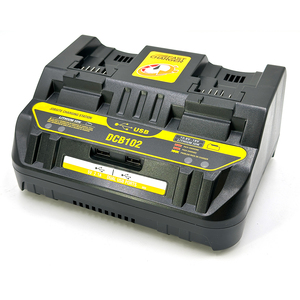 NBK dcb102 מטען כפול לסוללות Dewalt 10.8v-18v