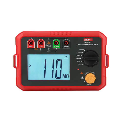 מד התנגדות הבידוד הדיגיטלי 1000V + בודק מתח דגם UT501C