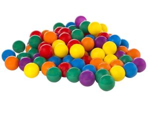 100 כדורים צבעוניים בגודל 6.5 ס"מ לאוהל/בריכה בשק אכסון רב פעמי