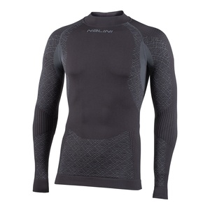 חולצה טרמית SEAMLESS TECH LS אפורה מחממת ומנדפת מפוליאמיד ופוליפרופילן