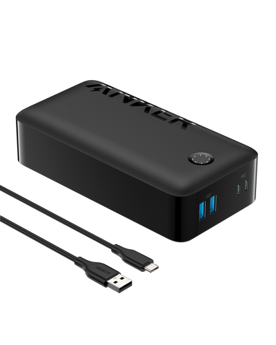 סוללת גיבוי Anker PowerCore 40,000mAh USB-C - צבע שחור 