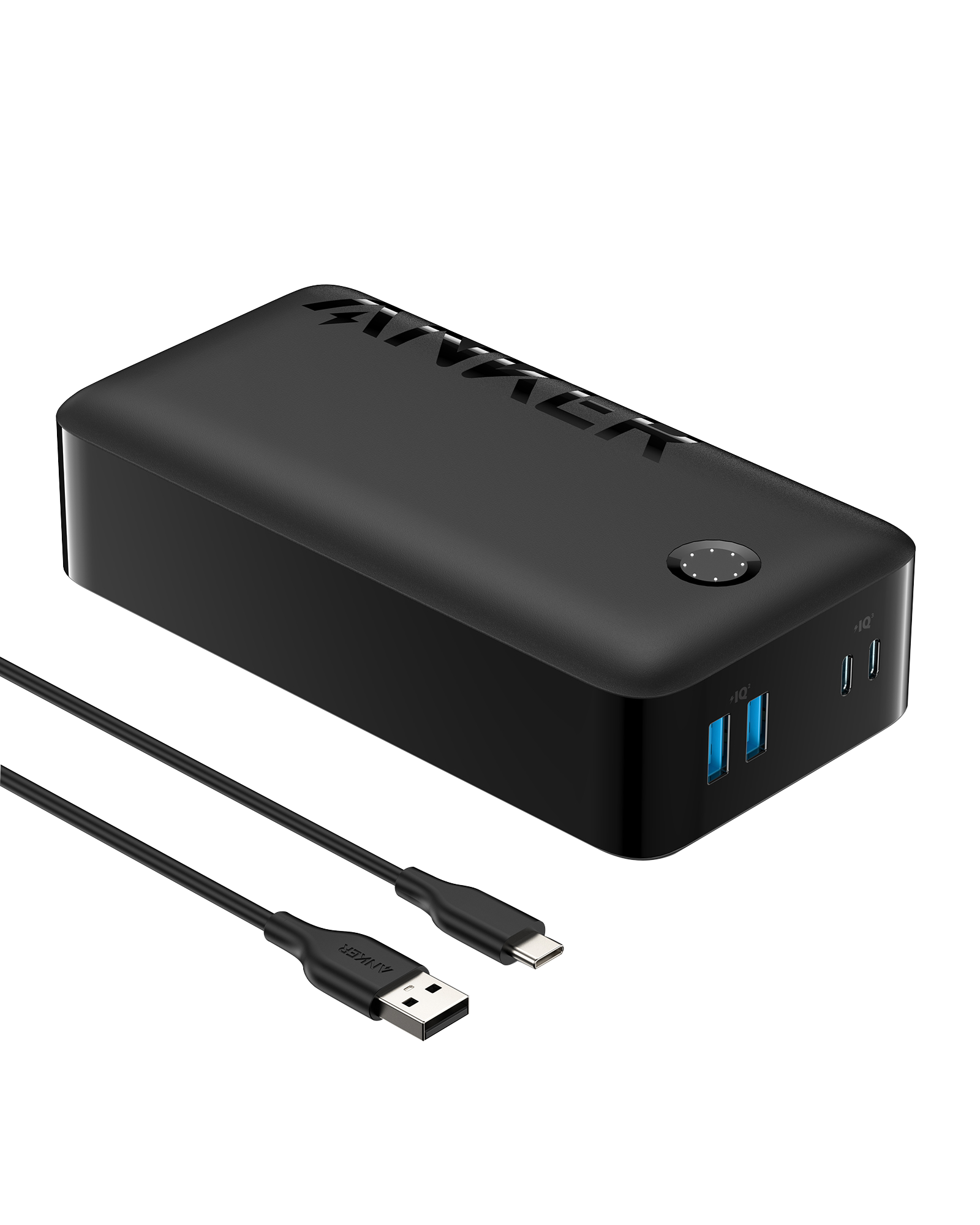 סוללת גיבוי Anker PowerCore 40,000mAh USB-C - צבע שחור 