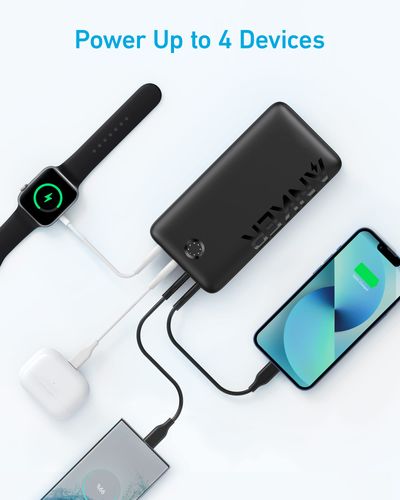 סוללת גיבוי Anker PowerCore 40,000mAh USB-C - צבע שחור 