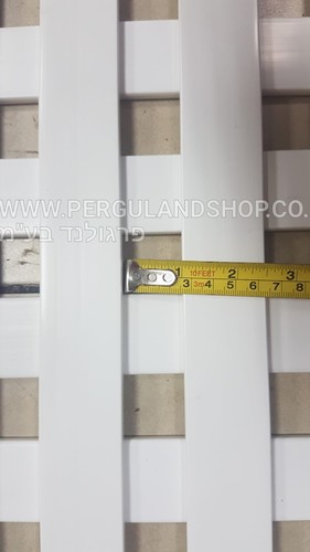 סבכת משרבייה לבנה / PVC במידה 237.5*117/ עבה 1.5 ס