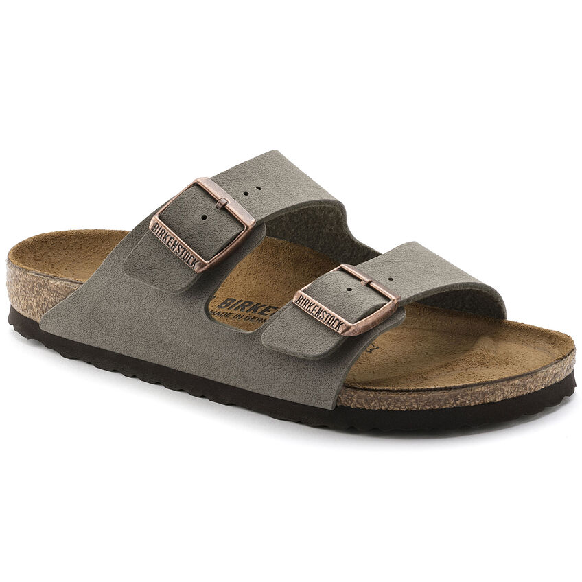 כפכפי בירקנשטוק לנשים Arizona Birko Flor Nubuck Stone