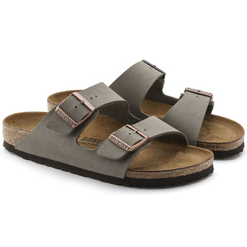 כפכפי בירקנשטוק לנשים Arizona Birko Flor Nubuck Stone
