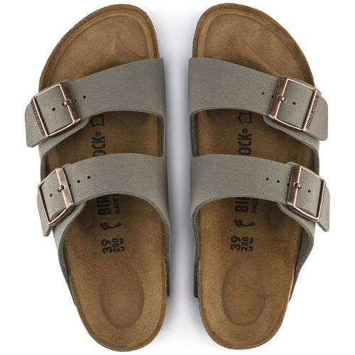 כפכפי בירקנשטוק לנשים Arizona Birko Flor Nubuck Stone