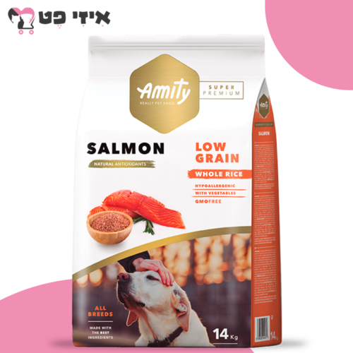 אמיתי סופר פרמיום סלמון לכלבים בוגרים 14 ק