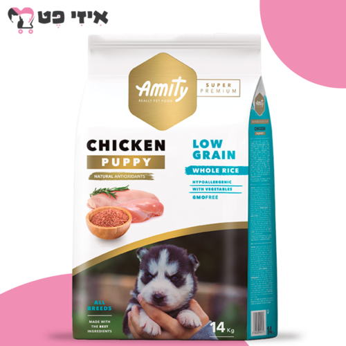 אמיתי סופר פרמיום פאפי עוף לגורי כלבים 14 ק