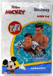 זוג מצופים מתנפחים לגילאי 3-6 עם 2 תאי אוויר לבטיחות מירבית - מיקי