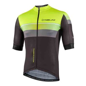 חולצה לרכיבת אופניים לגברים NEW SPEED JERSEY צהוב דקיקה אלסטית טכנית ומנדפת מאוד