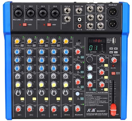 מיקסר 10 ערוצים עם אפקטים ICM MIX B428DS
