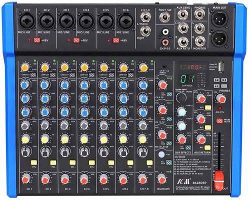מיקסר 12ערוצים עם אפקטים ICM MIX B628DSP