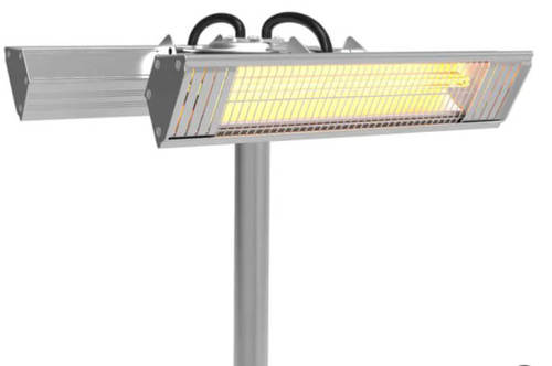 תנור עמוד אינפרא אדום כפול IP65 3000W