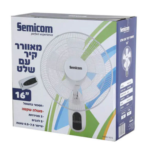 מאוורר קיר ''16 כולל שלט