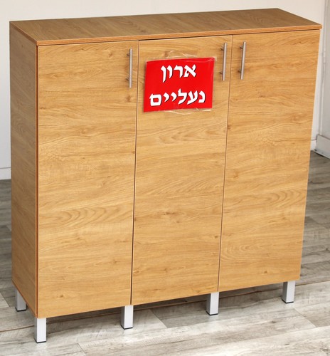 ארון נעליים רוחב 120 גובה 133 הכל אלון