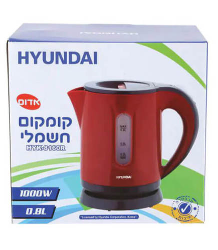 קומקום חשמלי 0.8 ליטר אדום