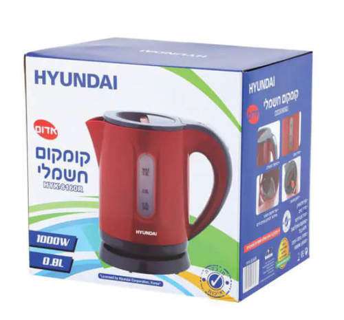 קומקום חשמלי 0.8 ליטר אדום