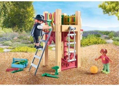 משחק פליימוביל נגר עם צריח לגילאי 4+