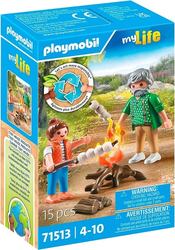משחק פליימוביל סבא עם נכדה ומדורה לגילאי 4+