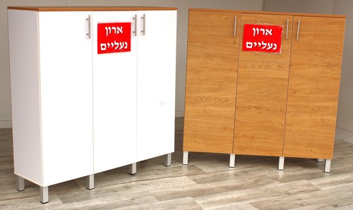 ארון נעליים רוחב 120 גובה 133 הכל אלון